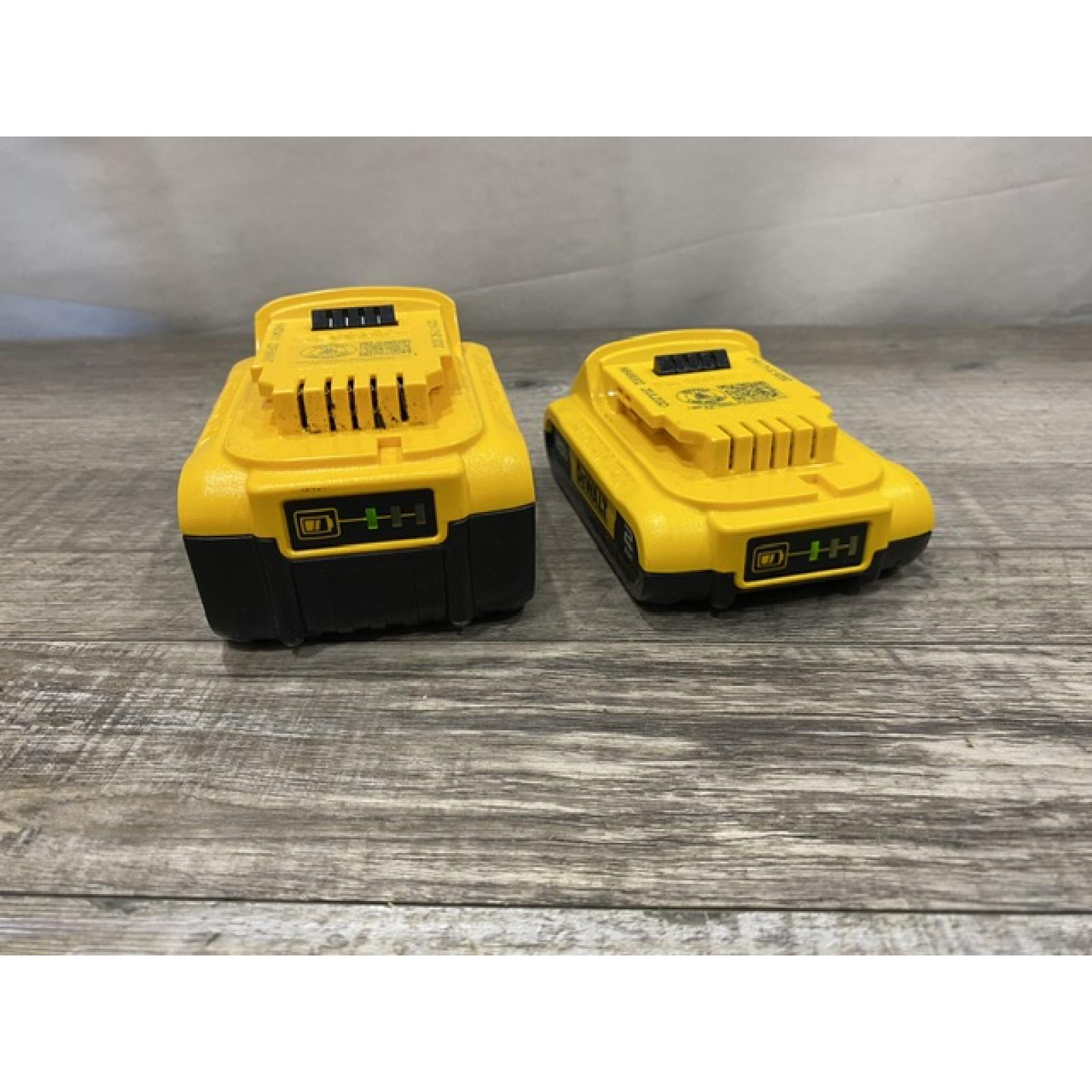 AS-IS DEWALT 20V MAX Lithium-Ion Battery Kit with 5.0Ah and 2.0Ah Battery and Charger