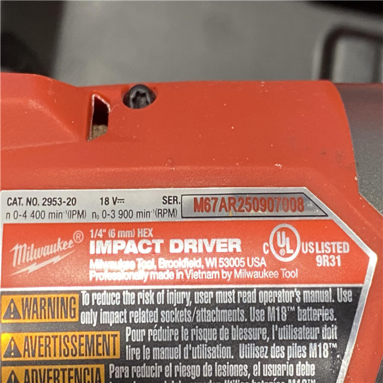 AS-IS Milwaukee FUEL 18V Lithium-Ion Brushless Cordless Hammer Drill and Impact Driver Combo Kit