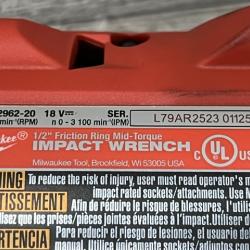 AS-IS Milwaukee FUEL Gen-2 18V Lithium-Ion Brushless Cordless Mid Torque 1/2 in. Impact Wrench w/Friction Ring (Tool-Only)