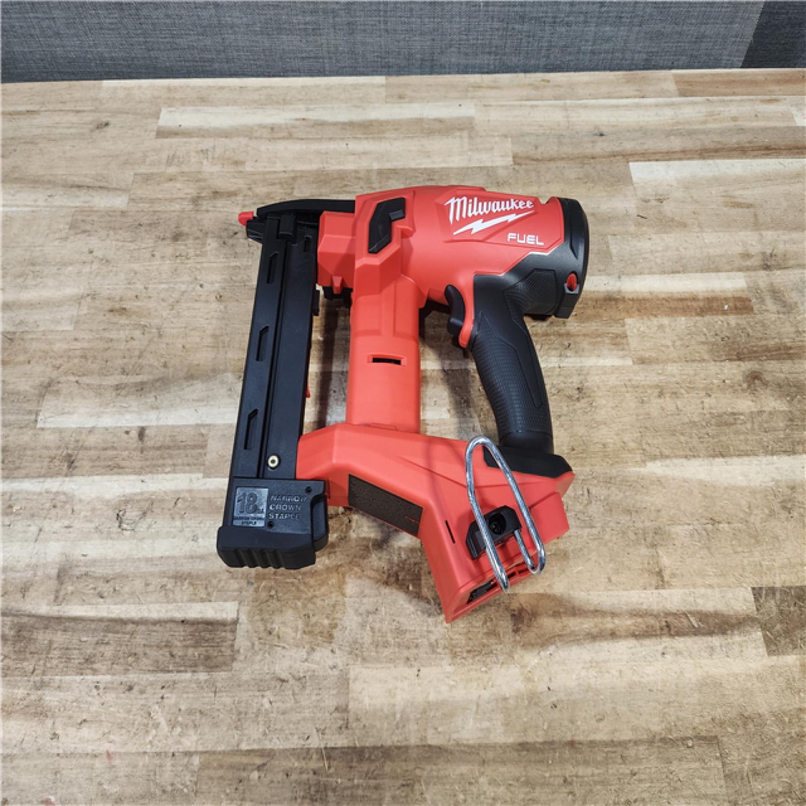 HOUSTON LOCATION - AS - IS Milwaukee FUEL 18-Volt Lithium-Ion Brushless Cordless 18-Gauge 1/4 in. Narrow Crown Stapler (Tool-Only)