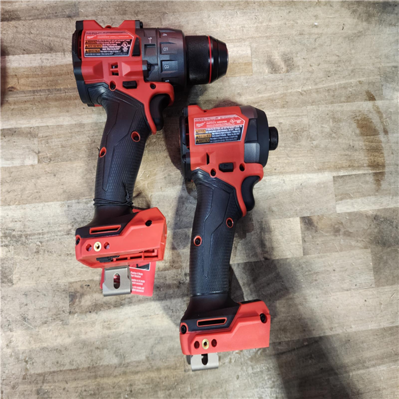HOUSTON LOCATION - AS-IS (APPEARS LIKE NEW) Milwaukee FUEL 18V Lithium-Ion Brushless Cordless Hammer Drill and Impact Driver Combo Kit