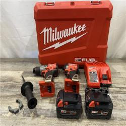 AS-IS Milwaukee FUEL 18V Lithium-Ion Brushless Cordless Hammer Drill and Impact Driver Combo Kit