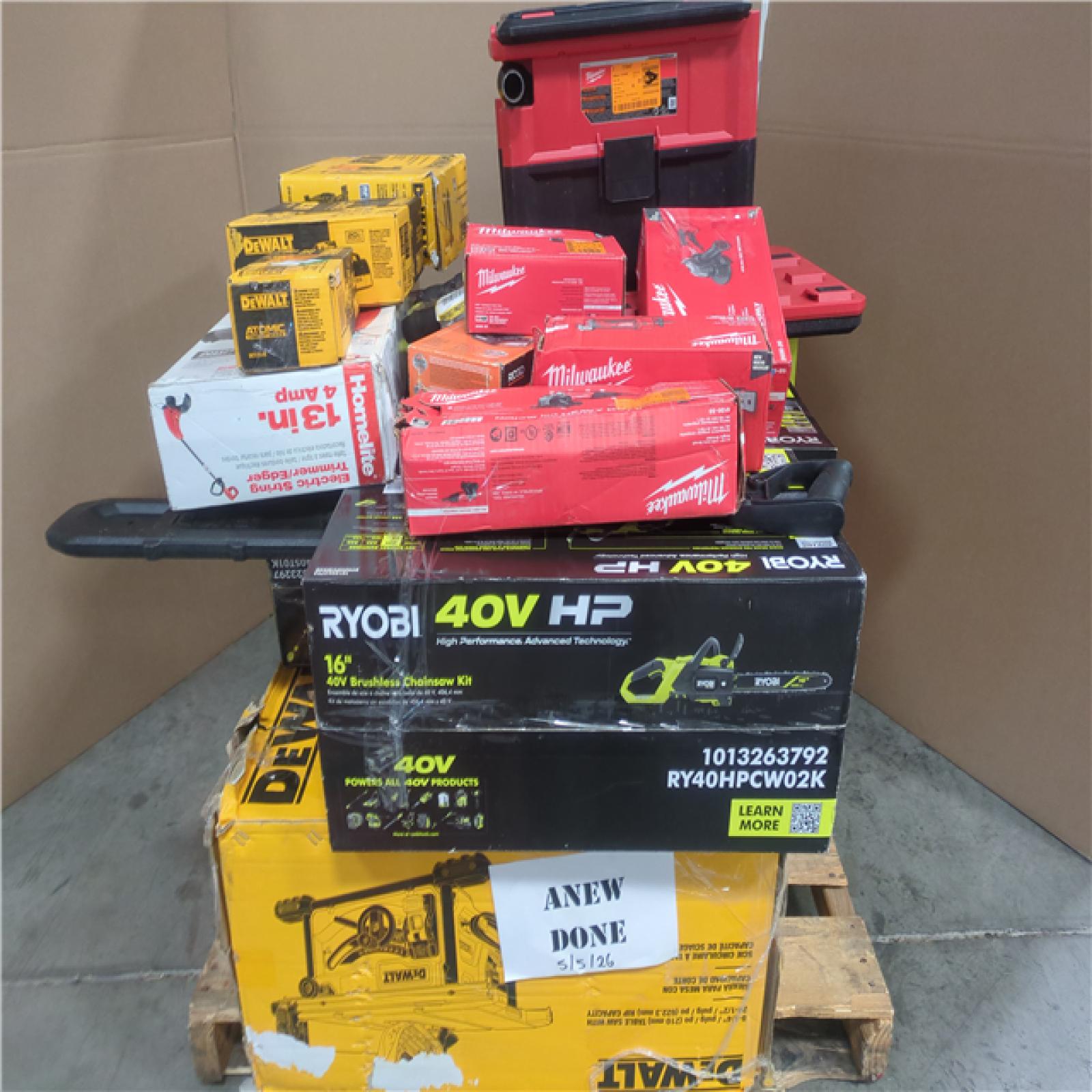 CALIFORNIA AS-IS TOOL PALLET