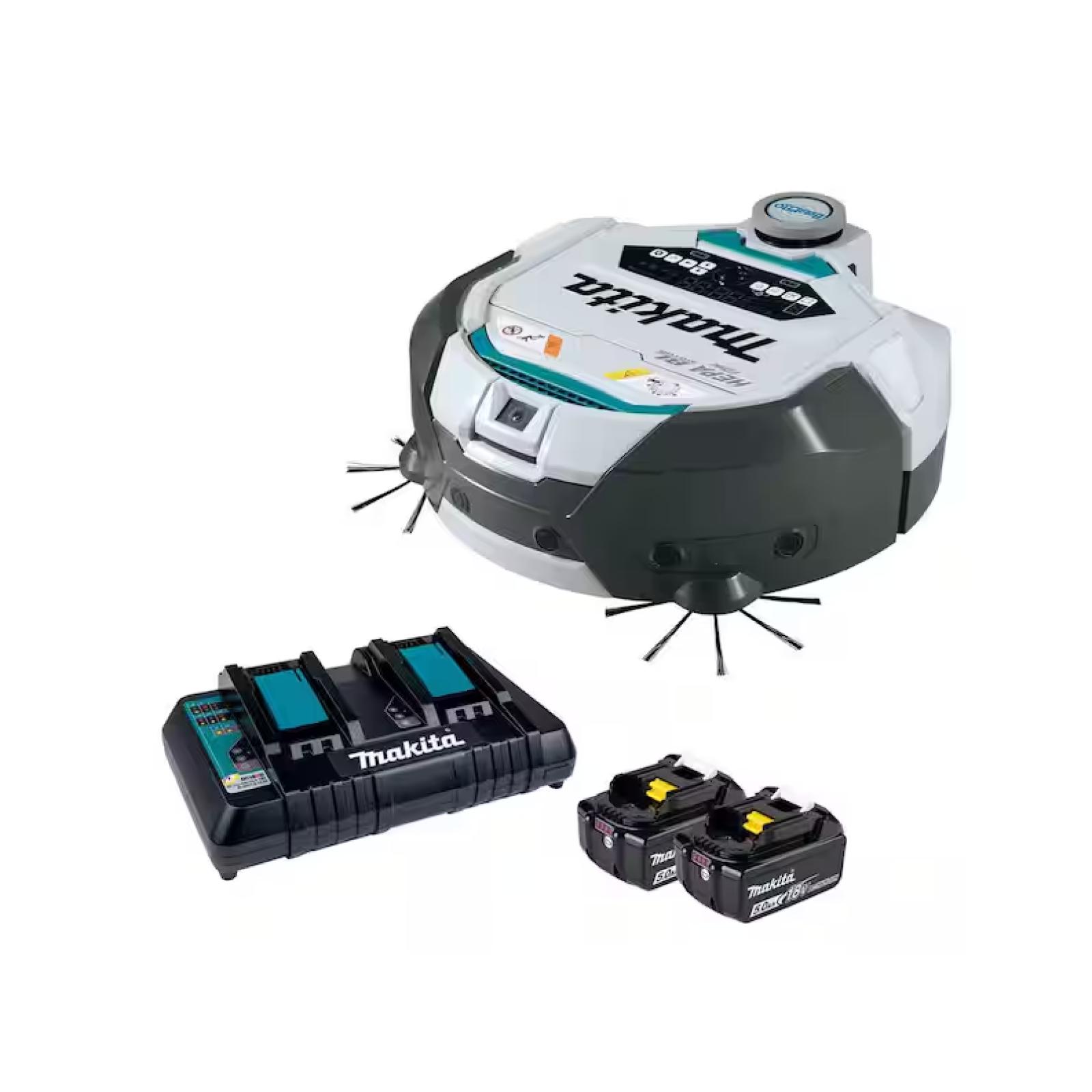 NEW! - Makita 18-Volt X2 LXT Brushless Cordless Smart Robotic HEPA Filter Vacuum  Kit (5.0Ah) 19.75 in.