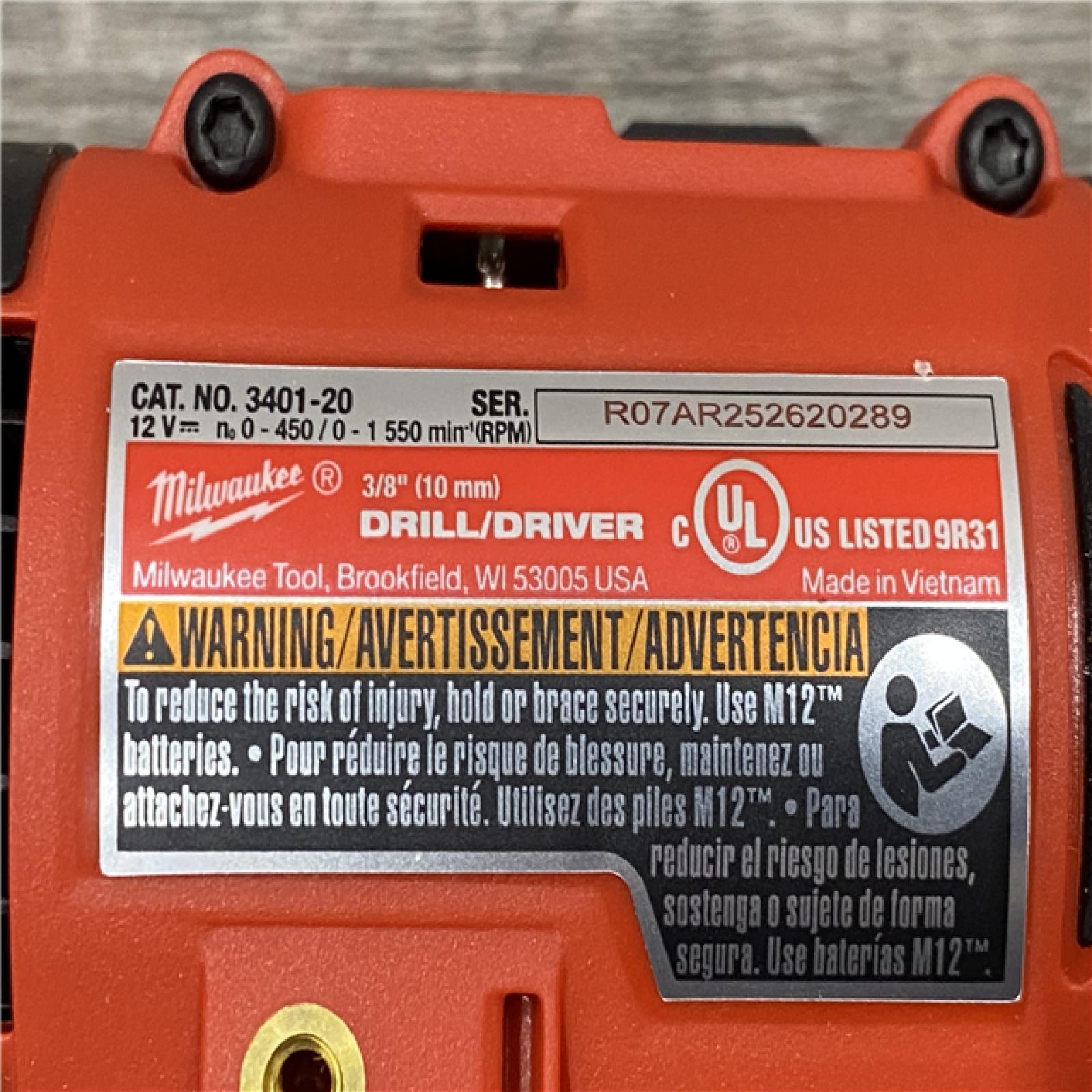 LIKE NEW - Milwaukee 12-Volt Lithium-Ion Brushless Cordless Subcompact Drill &Impact Driver Combo Kit