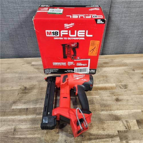 HOUSTON LOCATION - AS-IS MILWAUKEE FUEL 18-Volt Lithium-Ion Brushless Cordless 18-Gauge 1/4 in. Narrow Crown Stapler (Tool-Only)