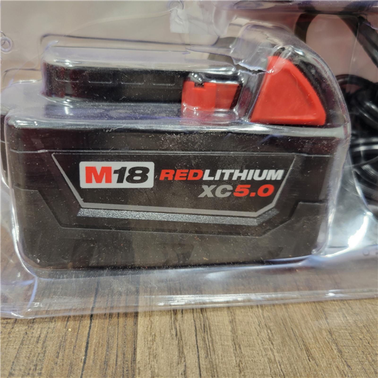 AS-IS Milwaukee M18 18-Volt Lithium-Ion XC Battery Starter Kit