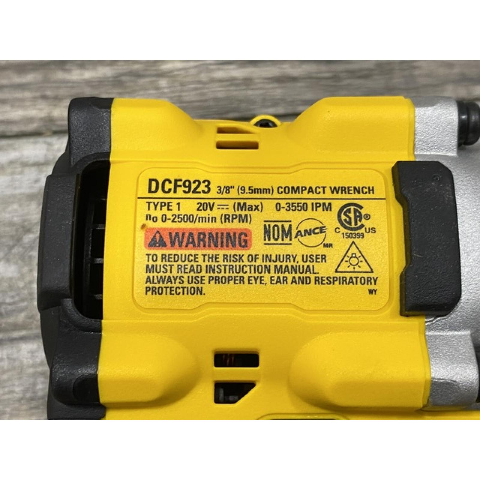 AS-IS DEWALT ATOMIC 20V MAX Cordless Brushless 3/8 in.Variable Speed Impact Wrench (Tool Only)