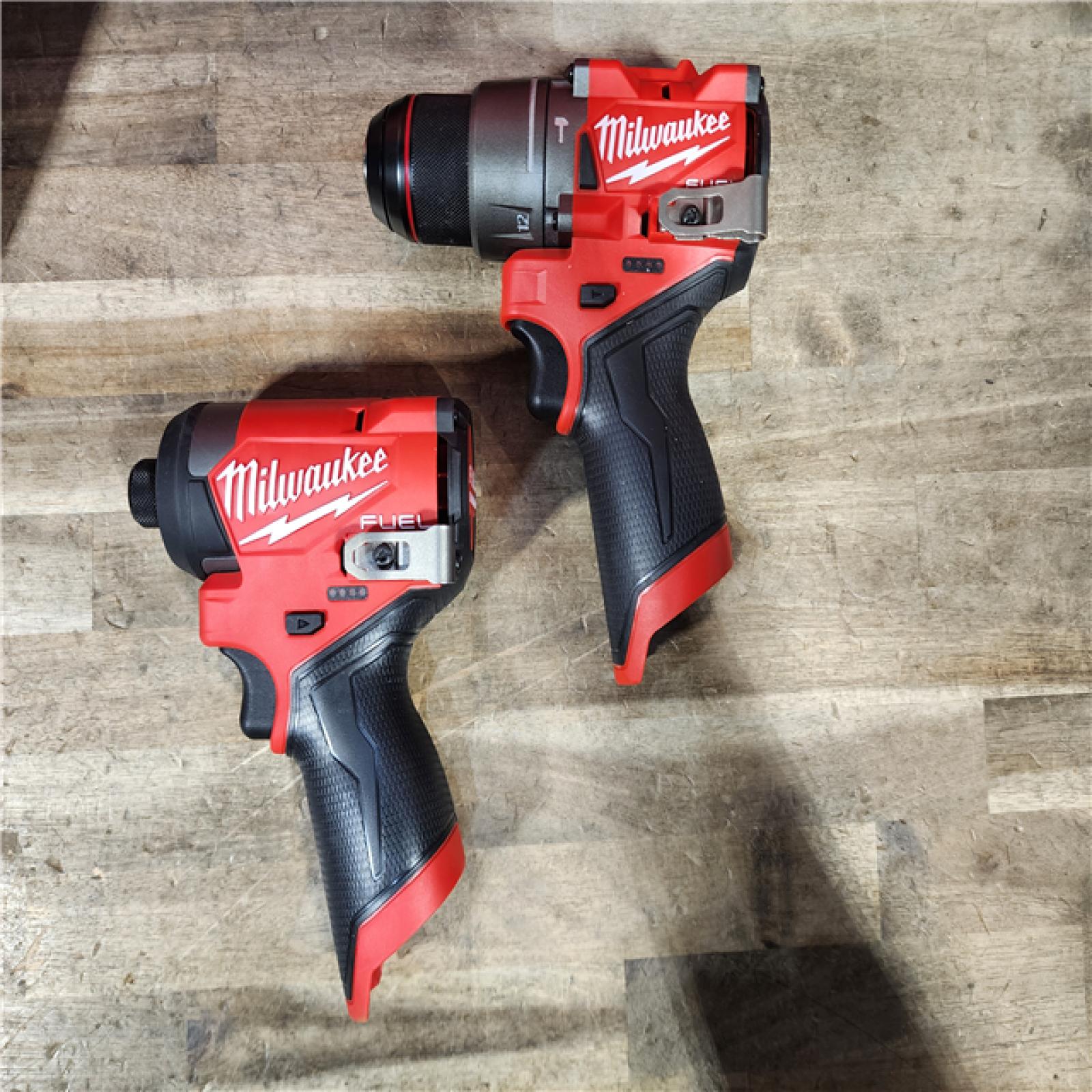 HOUSTON LOCATION - AS-IS Milwaukee 3497-22 12V Brushless Hammer Drill and Impact Driver Combo Kit