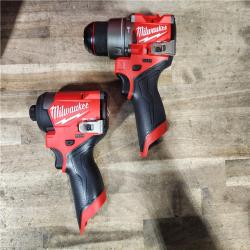 HOUSTON LOCATION - AS-IS Milwaukee 3497-22 12V Brushless Hammer Drill and Impact Driver Combo Kit