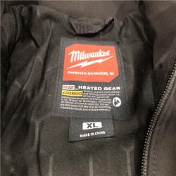 AS-IS Milwaukee Men's X-Large M12 12V Cordless TOUGHSHELL Black Heated Jacket (Jacket/Charger Only)