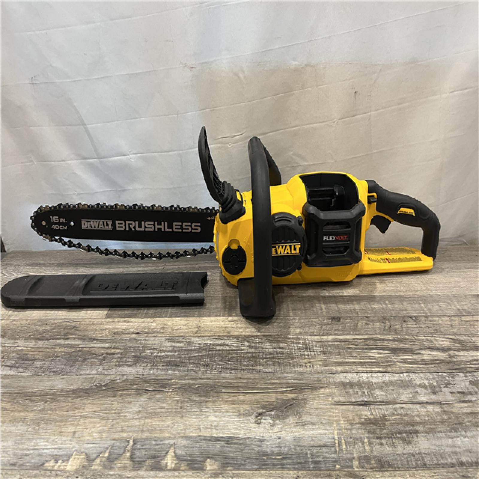 AS-IS DEWALT FLEXVOLT 60V MAX 16in. Brushless Cordless Battery Powered Chainsaw (Tool Only)