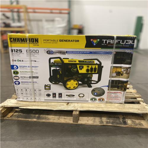 Dallas Location - NEW-  Champion 201169 6500W Electric Start Tri Fuel Generator