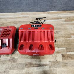 HOUSTON LOCATION - AS - IS MILWAUKEE BATTERY CHARGER PACK QTY - 2