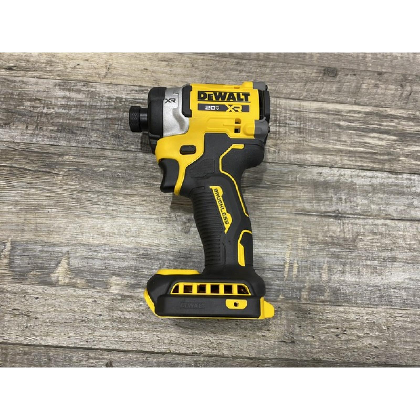 AS-IS DEWALT 20V MAX XR Lithium-Ion Brushless Cordless 3-Speed High Torque 1/4 in. Impact Driver Kit