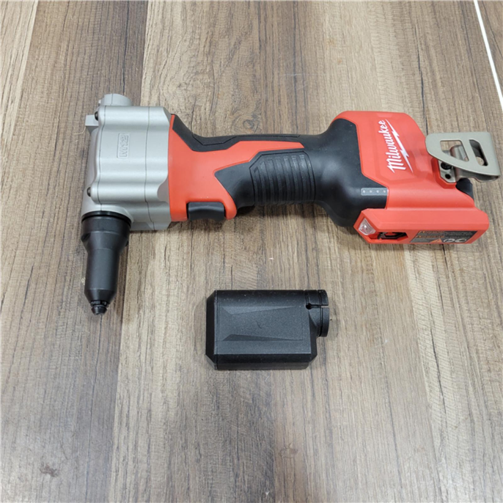 AS-IS Milwaukee M12 12-Volt Lithium-Ion Cordless Rivet Tool (Tool-Only)
