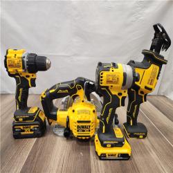 AS-IS- DEWALT 20V MAX Lithium-Ion Cordless 7-Tool Combo Kit with 2.0 Ah Battery  5.0 Ah Battery and Charger