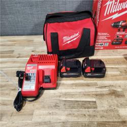 HOUSTON LOCATION - AS-IS Milwaukee 18V Lithium-Ion Cordless Drill Driver/Impact Driver Combo Kit
