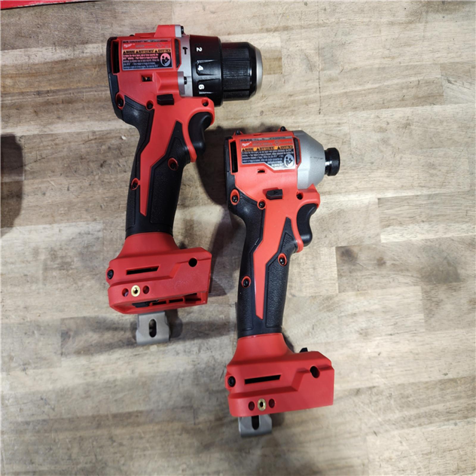 HOUSTON LOCATION - AS-IS M18 18-Volt Lithium-Ion Brushless Cordless Compact Hammer Drill/Impact Combo Kit (2-Tool) with (2) Batteries, Bag