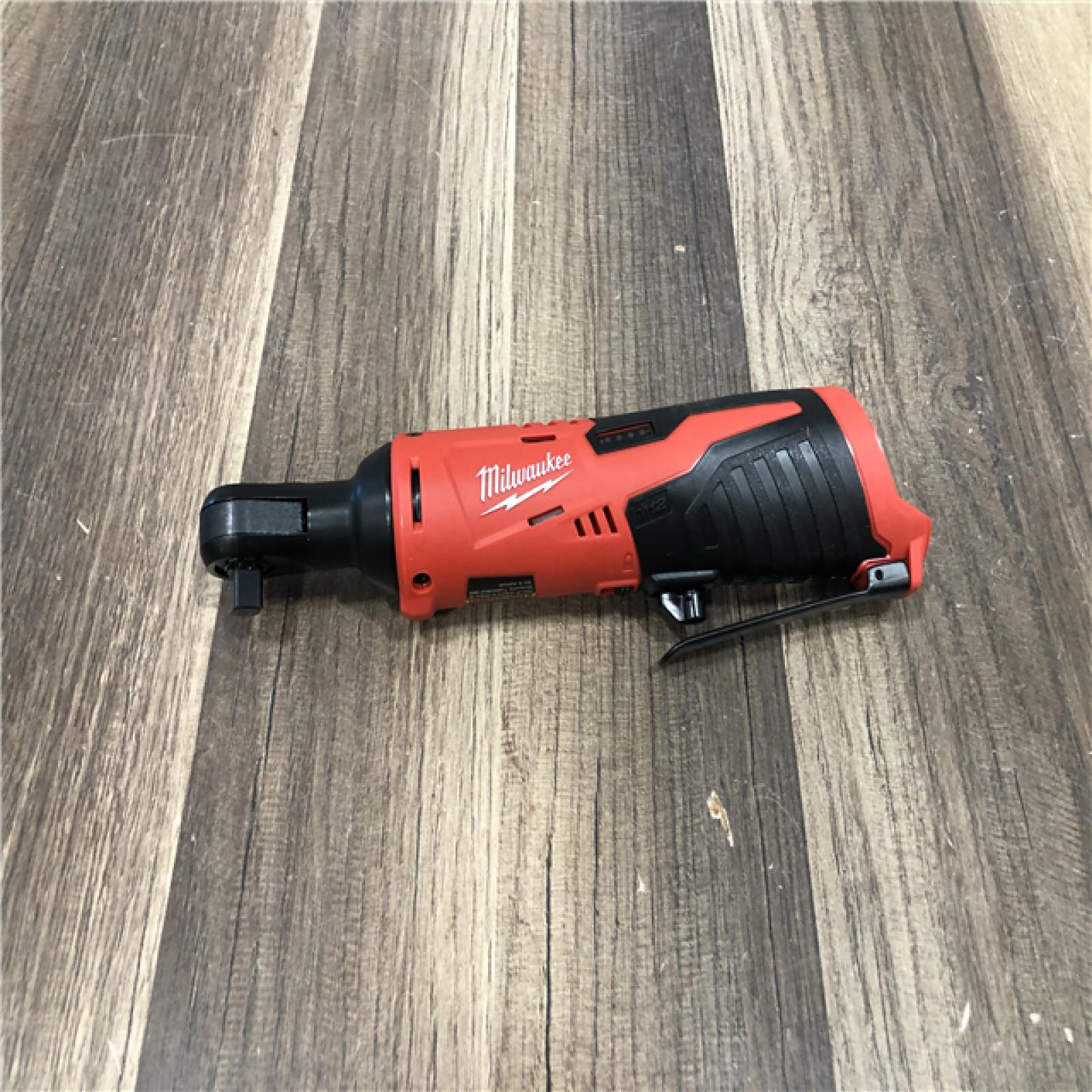 AS-IS Milwaukee 12V Lithium-Ion Cordless 3/8 in. Ratchet (Tool-Only)
