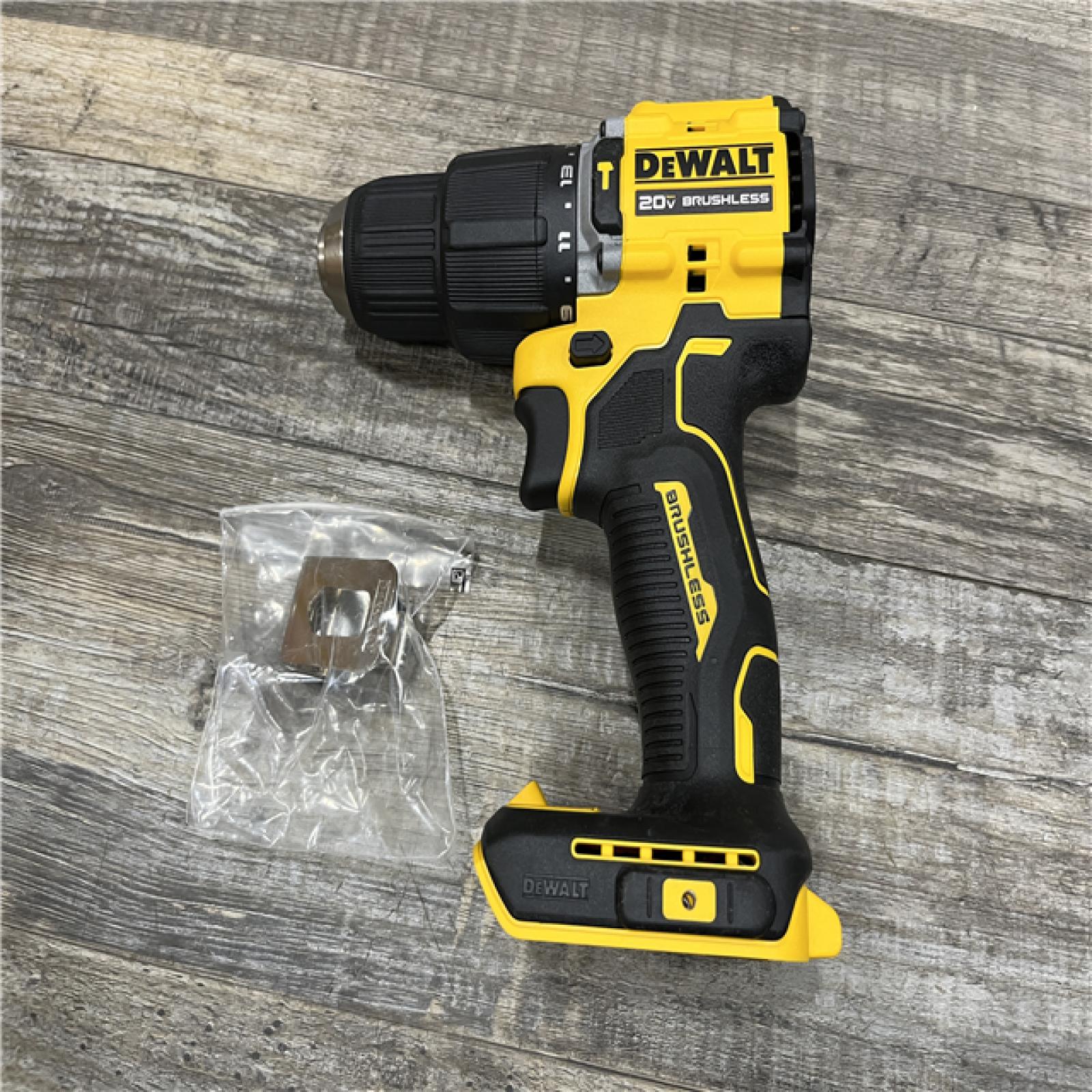 AS-IS DEWALT ATOMIC 20-Volt MAX Brushless Cordless 1/2 in. Hammer Drill (Tool-Only)
