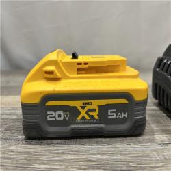 AS-IS DEWALT 20V MAX XR POWERSTACK Lithium-Ion Battery Starter Kit with 5.0Ah Battery and Charger