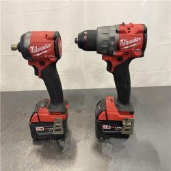 AS-IS- MILWAUKEE FUEL 18V Lithium-Ion Brushless Cordless Hammer Drill and Impact Driver Combo Kit