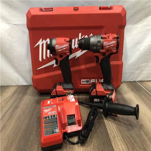 AS-IS Milwaukee FUEL 18V Lithium-Ion Brushless Cordless Hammer Drill and Impact Driver Combo Kit