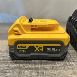 AS-IS DEWALT 20V MAX XR POWERSTACK Lithium-Ion Battery Starter Kit with 3.5Ah Battery and Charger