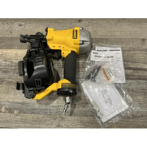 AS-IS DEWALT 1-3/4 in. 15 Degree Pneumatic Coil Roofing Nailer (Tool-Only)