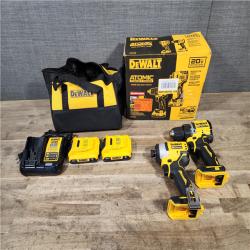 HOUSTON LOCATION - AS-IS DEWALT ATOMIC 20-Volt MAX Lithium-Ion Cordless Combo Kit