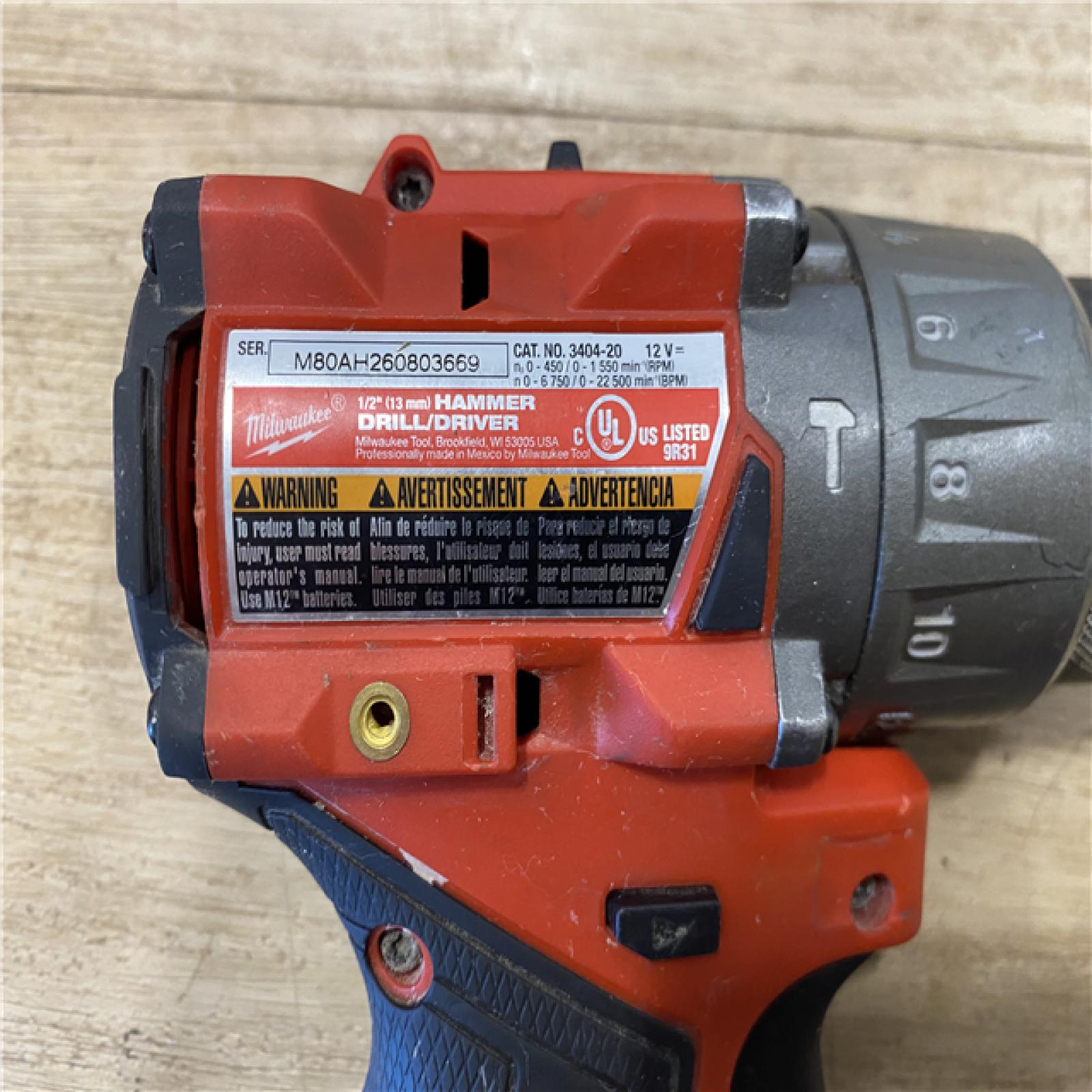 AS-IS Milwaukee FUEL 12-Volt Lithium-Ion Brushless Cordless Hammer Drill and Impact Driver Combo Kit