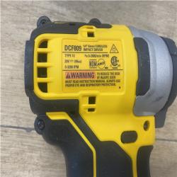 AS-IS DEWALT Atomic 20V Max Lithium-Ion Brushless Cordless Compact 1/4 in. Impact Driver Kit