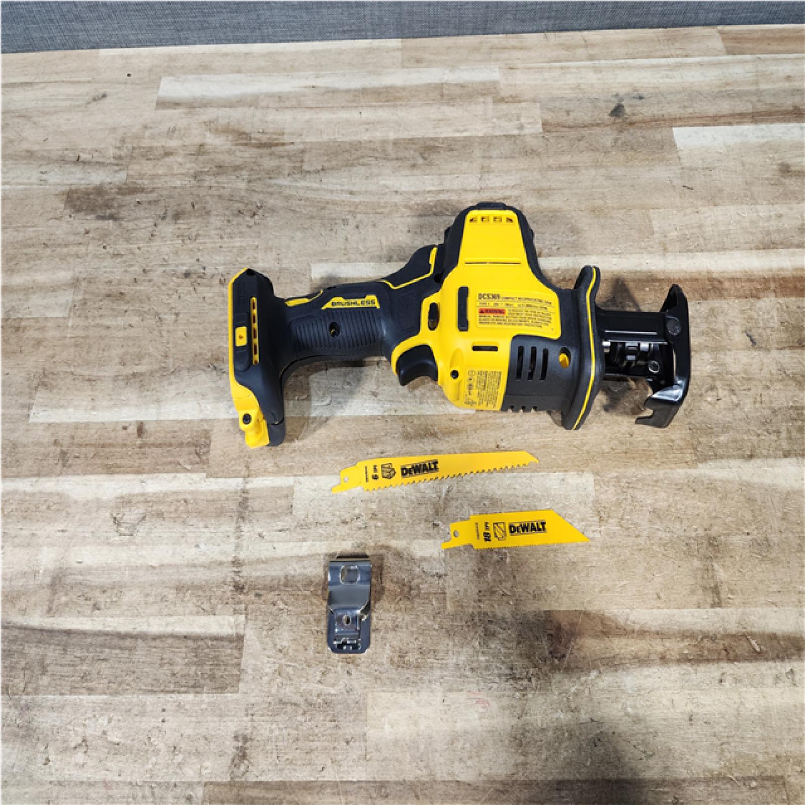 Houston Location AS-IS DEWALT ATOMIC 20V MAX Cordless Brushless Compact Reciprocating Saw (Tool Only)