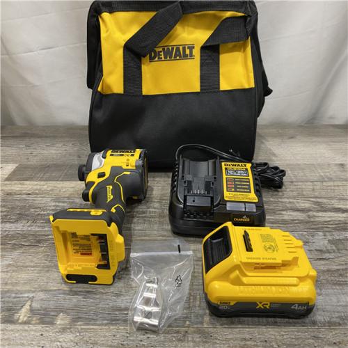 AS-IS DEWALT 20V MAX XR Lithium-Ion Brushless Cordless 3-Speed High Torque 1/4 in. Impact Driver Kit