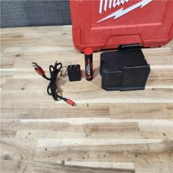 HOUSTON LOCATION - AS-IS Milwaukee Green 100 ft. Cross Line and Plumb Points Rechargeable Laser Level Kit