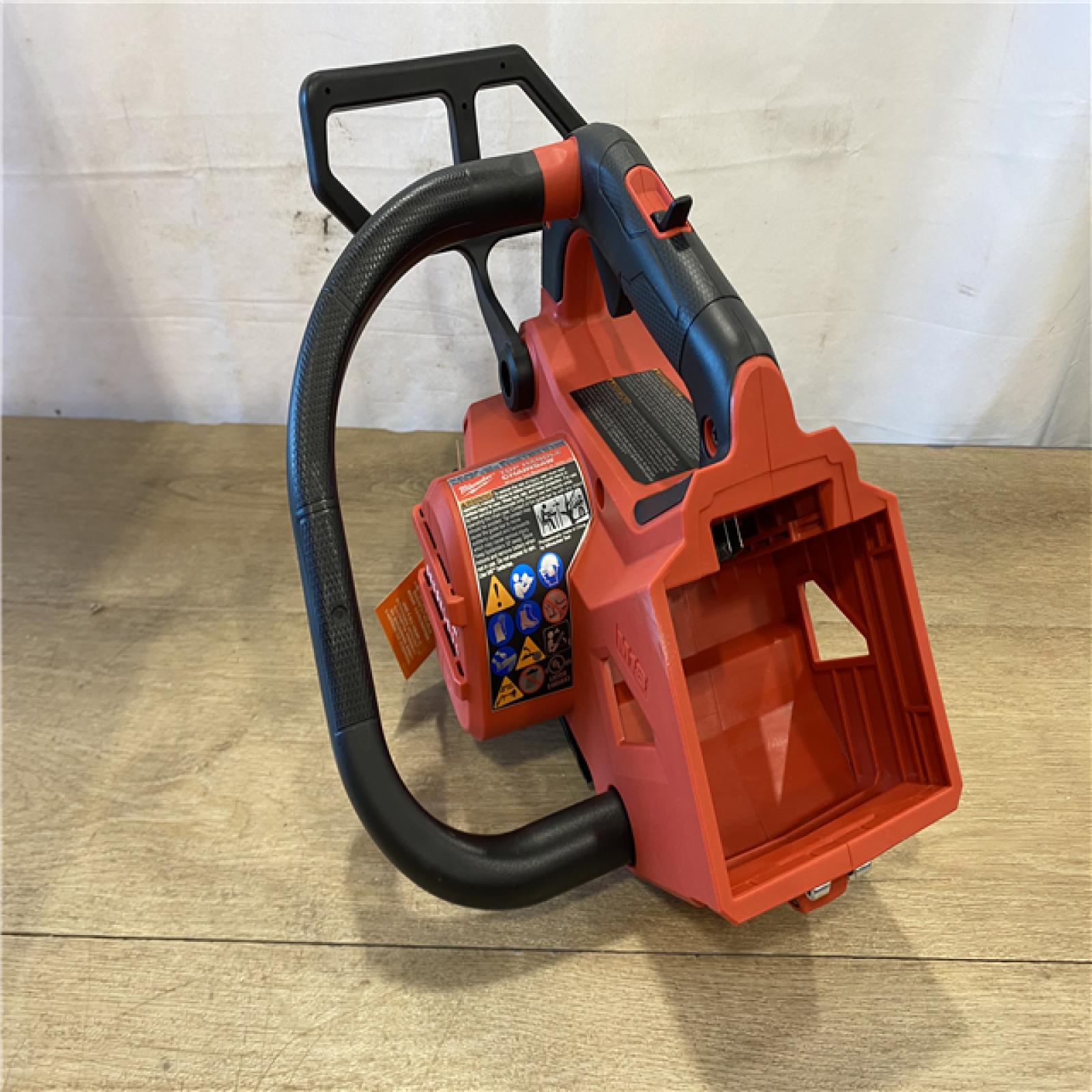 AS-IS Milwaukee FUEL 14 in. 18V Lithium-Ion Brushless Cordless Battery Top Handle Chainsaw (Tool Only)