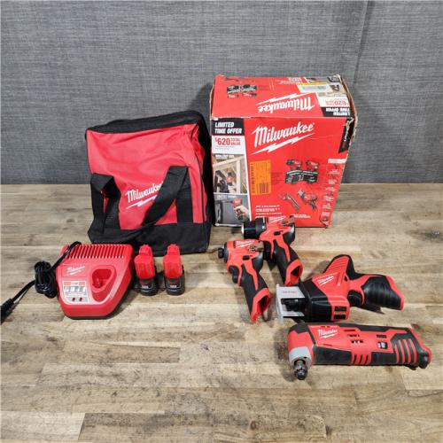 HOUSTON LOCATION - AS-IS Milwaukee 12V Lithium-Ion Brushless Cordless Subcompact Drill and Impact Driver Kit