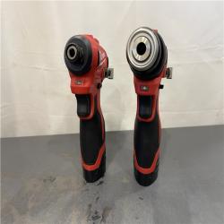 AS-IS - Milwaukee M12 12-Volt Lithium-Ion Brushless Cordless Subcompact Drill and Impact Driver Combo Kit