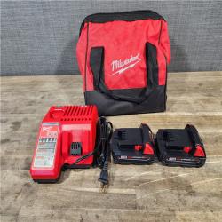HOUSTON LOCATION - AS-IS Milwaukee M18 18V Lithium-Ion Brushless Cordless Compact Drill/Impact Combo Kit (2-Tool) W/(2) 2.0 Ah Batteries  Charger & Bag