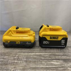 AS-IS DEWALT 20V MAX Lithium-Ion Starter Kit with 4.0 Ah and 5.0 Ah Batteries and Charger