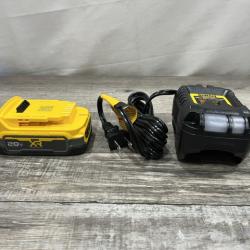 AS-IS DEWALT 20V MAX XR POWERSTACK Lithium-Ion Battery Starter Kit with 1.7Ah Battery and Charger