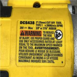 AS-IS DEWALT 20V XR Cordless 3 in. Cut-Off Tool (Tool Only)