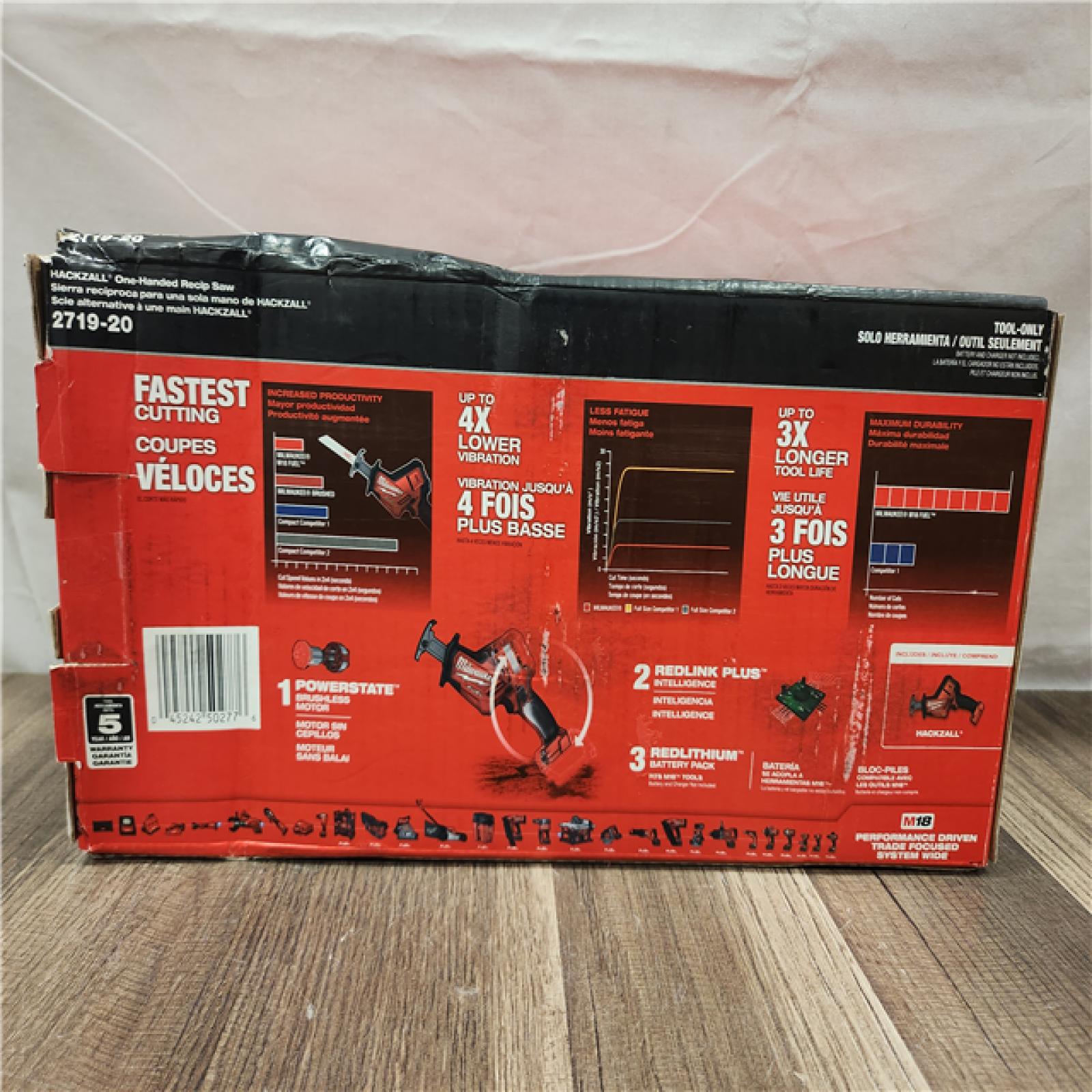 NEW- Milwaukee Hackzall Reciprocating Saw (Tool-Only)