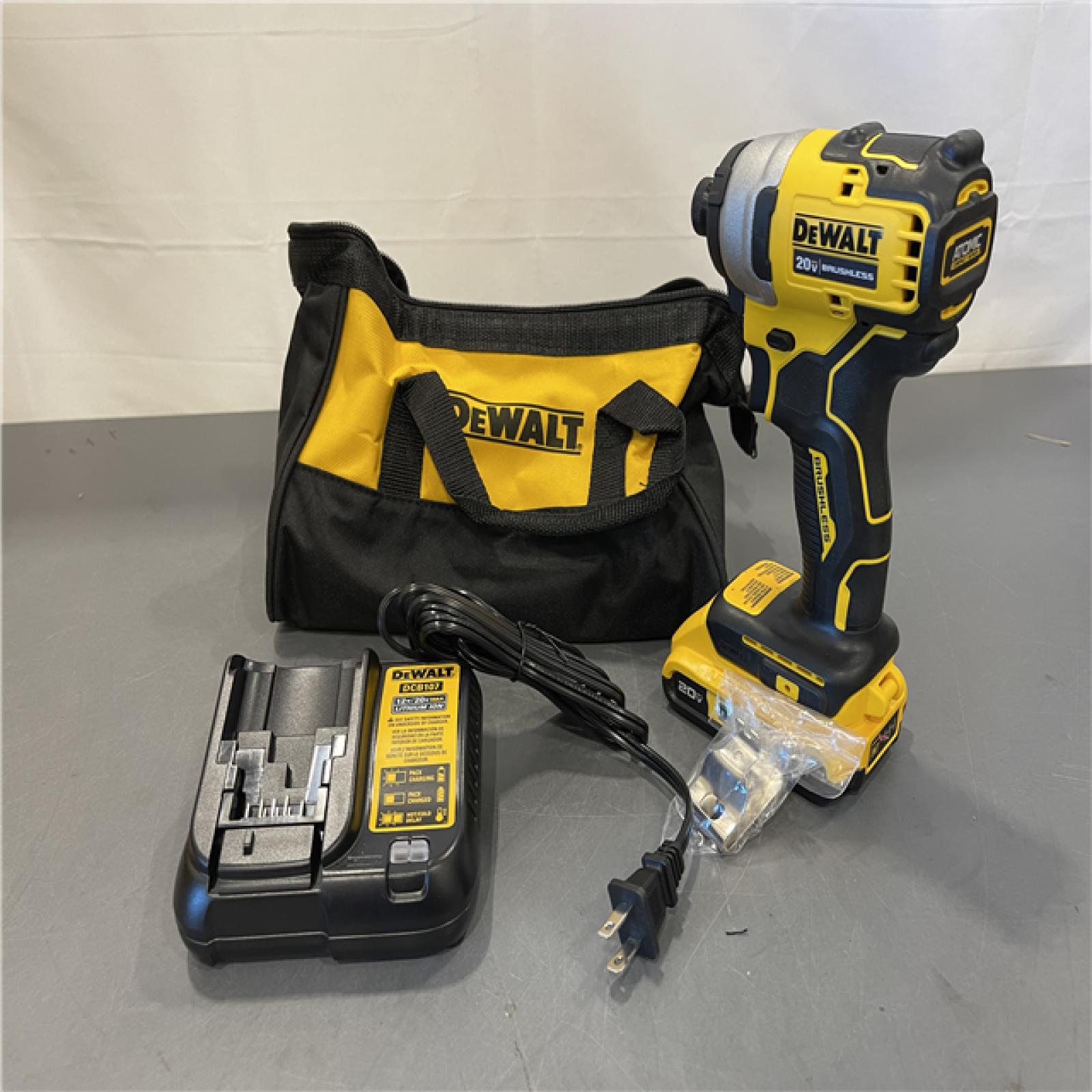 AS-IS - DeWALT ATOMIC 20V MAX Cordless Compact Impact Driver Kit W/ Li-Ion Battery, 1/4, Brushless