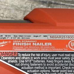 AS-IS Milwaukee  FUEL 18-Volt Lithium-Ion Brushless Cordless Gen ll 16-Gauge Straight Finish Nailer (Tool Only)