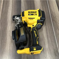 AS-IS DEWALT 20V MAX Lithium-Ion 15-Degree Electric Cordless Roofing Nailer Kit
