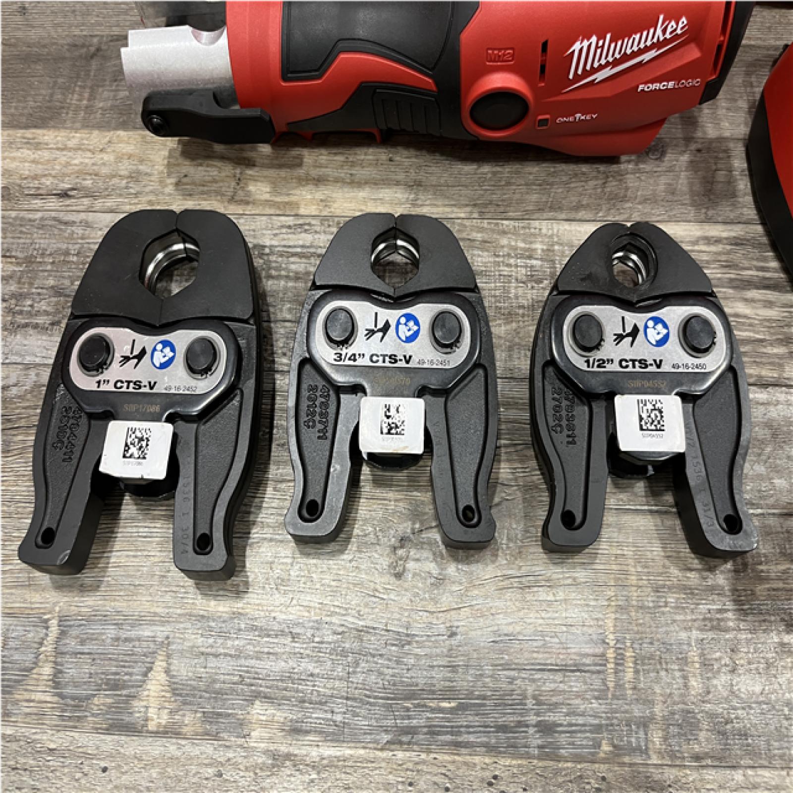 AS-IS Milwaukee 12-Volt Lithium-Ion FORCE LOGIC Copper Press Tool Kit