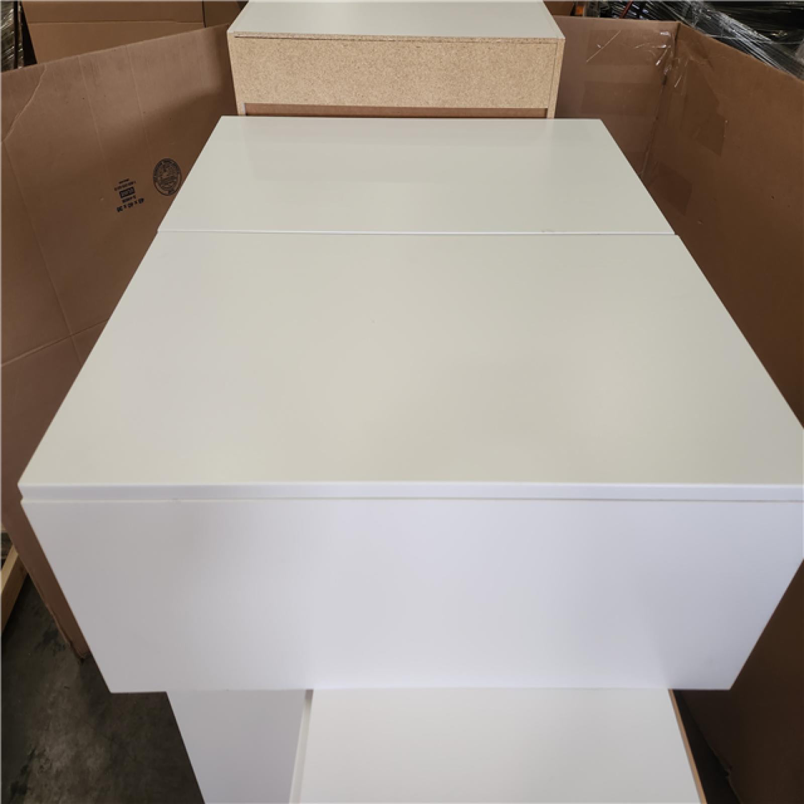 Phoenix Mixed Hampton Bay Designer Series Edgeley Assembled Kitchen Cabinets in White (4-Cabinets)