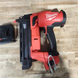 HOUSTON LOCATION - AS - IS Milwaukee FUEL 18-Volt Lithium-Ion Brushless Cordless Gen II 18-Gauge Brad Nailer W/ BATTERY & CHARGER